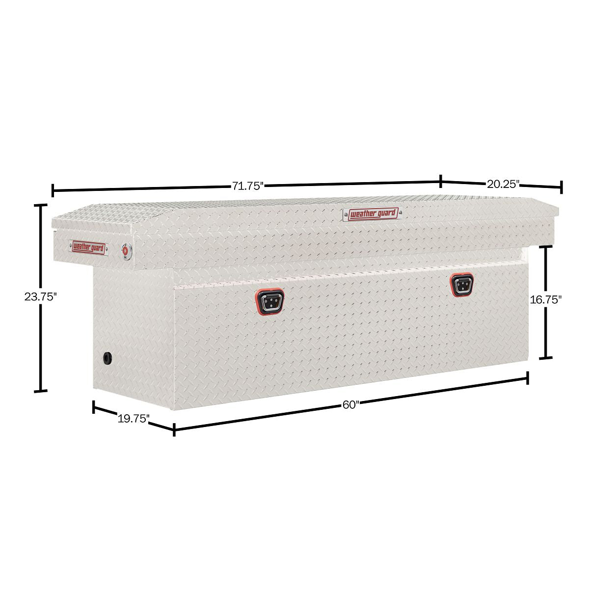 Weather Guard Crossover Toolbox Bright Aluminum Full Size Deep Model (123-0-03)