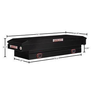 Weather Guard 62" Crossover Toolbox Gloss Black Steel Compact (156-5-03)