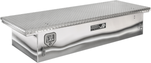 Highway Products 70 X 13.5 X 23 Low Profile Crossover Tool Box With Polished Aluminum Base Diamond Plate Lid (3330-003)
