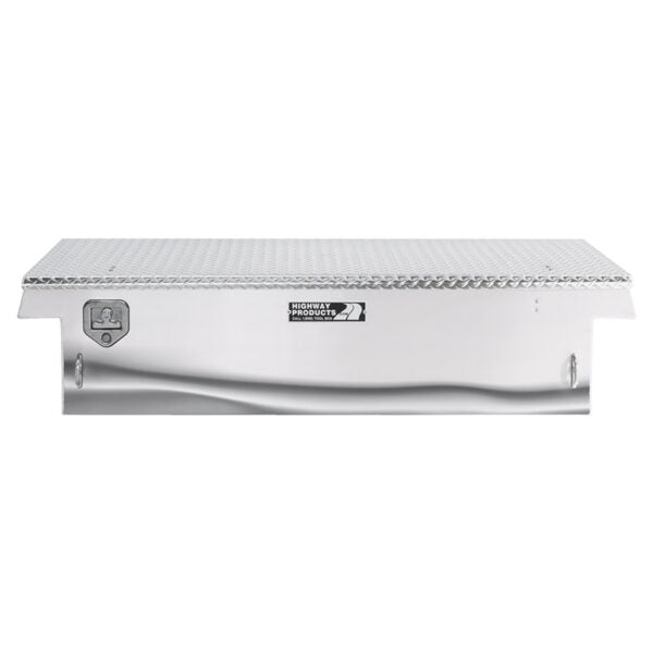 Highway Products 70 X 16 X 20 Crossover Tool Box With Polished Aluminum Base Diamond Plate Lid (3222-010)