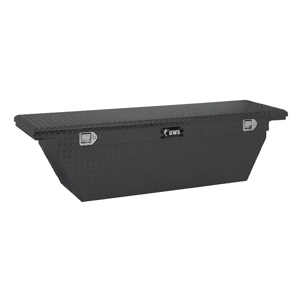 UWS 69" Crossover Truck Tool Box Low Profile Deep Angled Gloss Black (TBSD-69-A-LP-B)