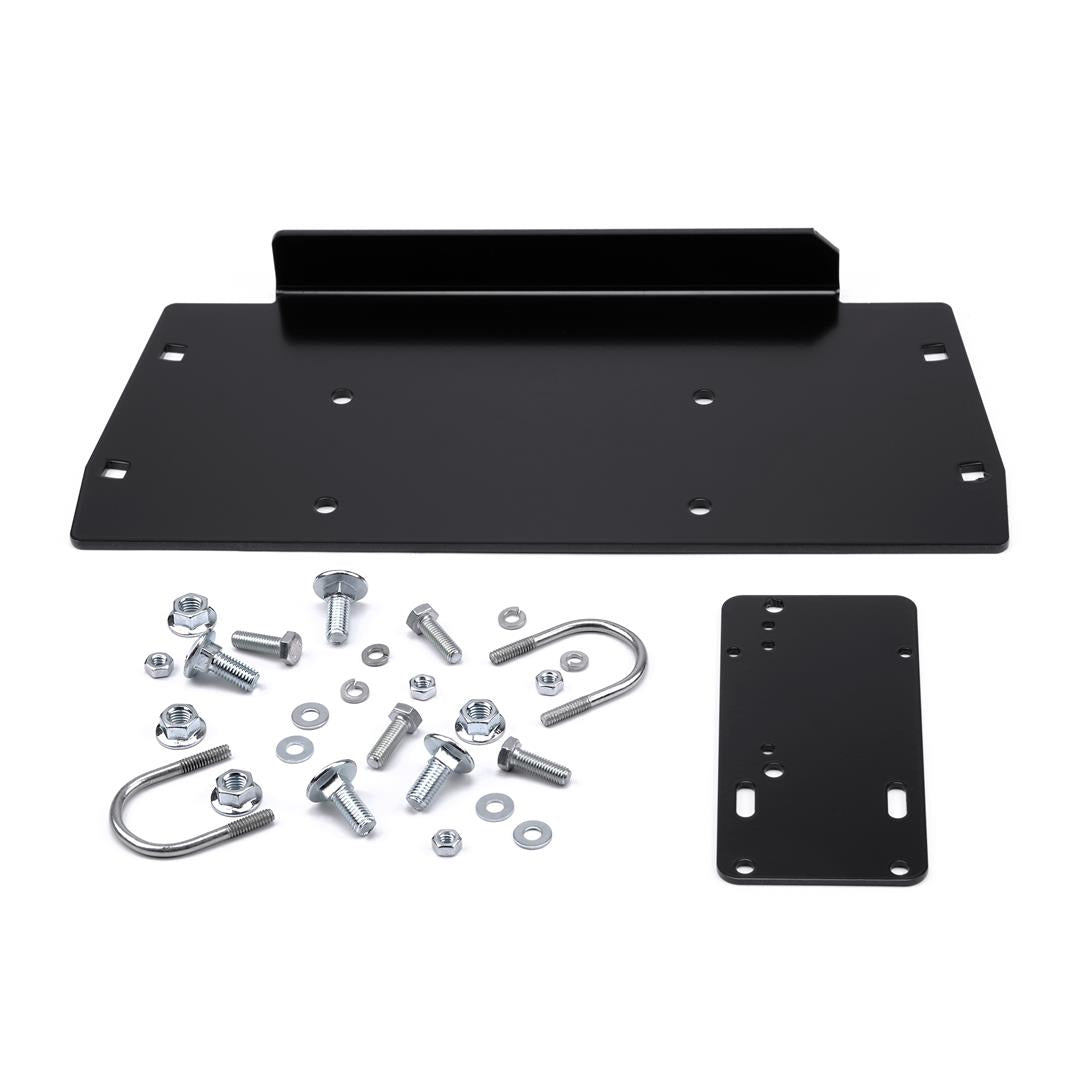 Warn Winch Mount For 4500 to 5500 Pound Winches Fixed Mount; Powder Coated Black(102852)