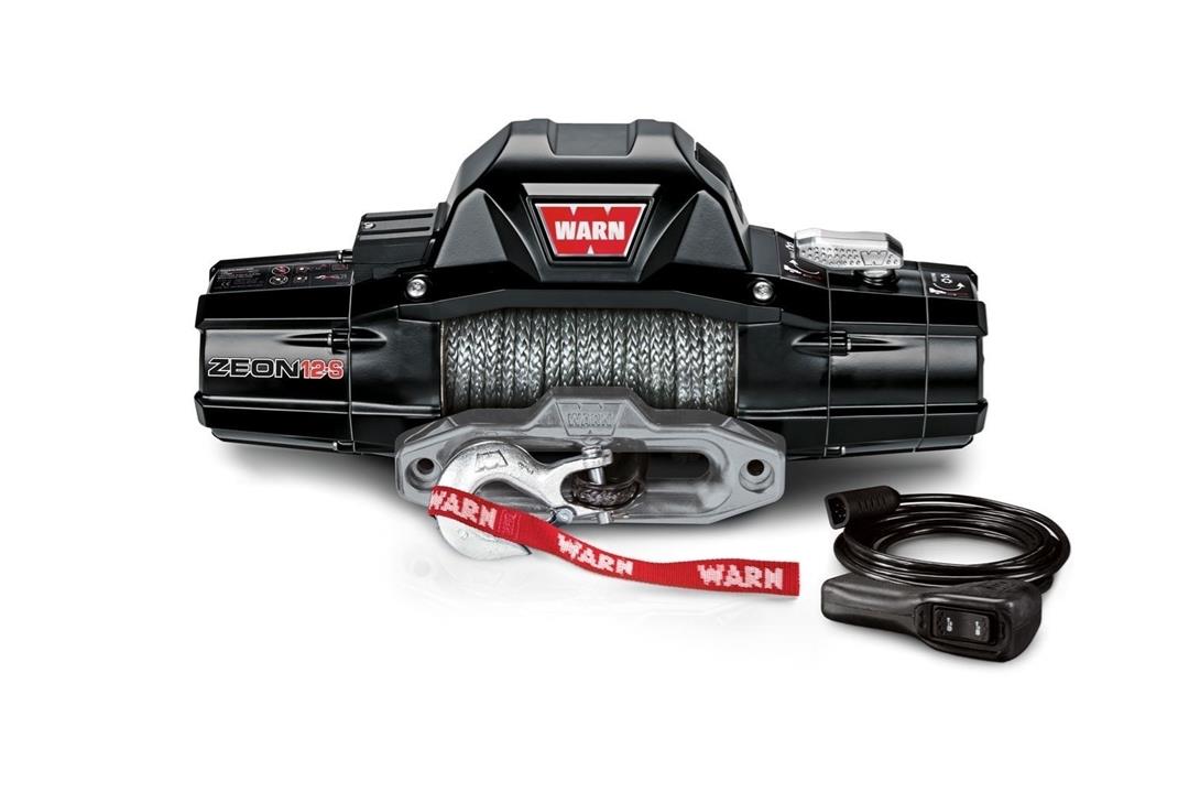 Warn Winch; ZEON ® 12-S 12 Volt Electric 12000 Pound Line Pull 80 Foot Spydura Synthetic Rope (95950)