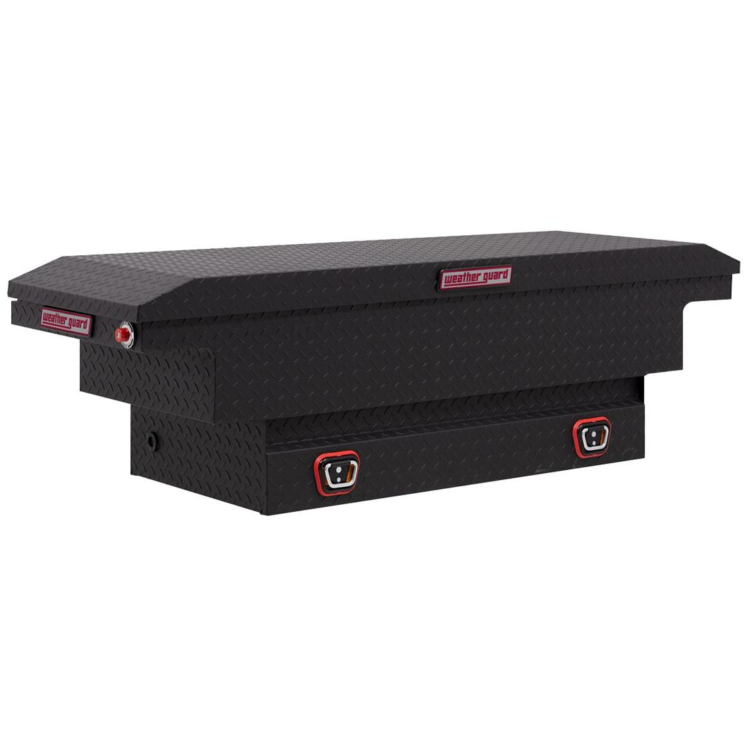 Weather Guard Crossover Tool Box Textured Matte Black Aluminum Low Profile Compact (131-52-03)
