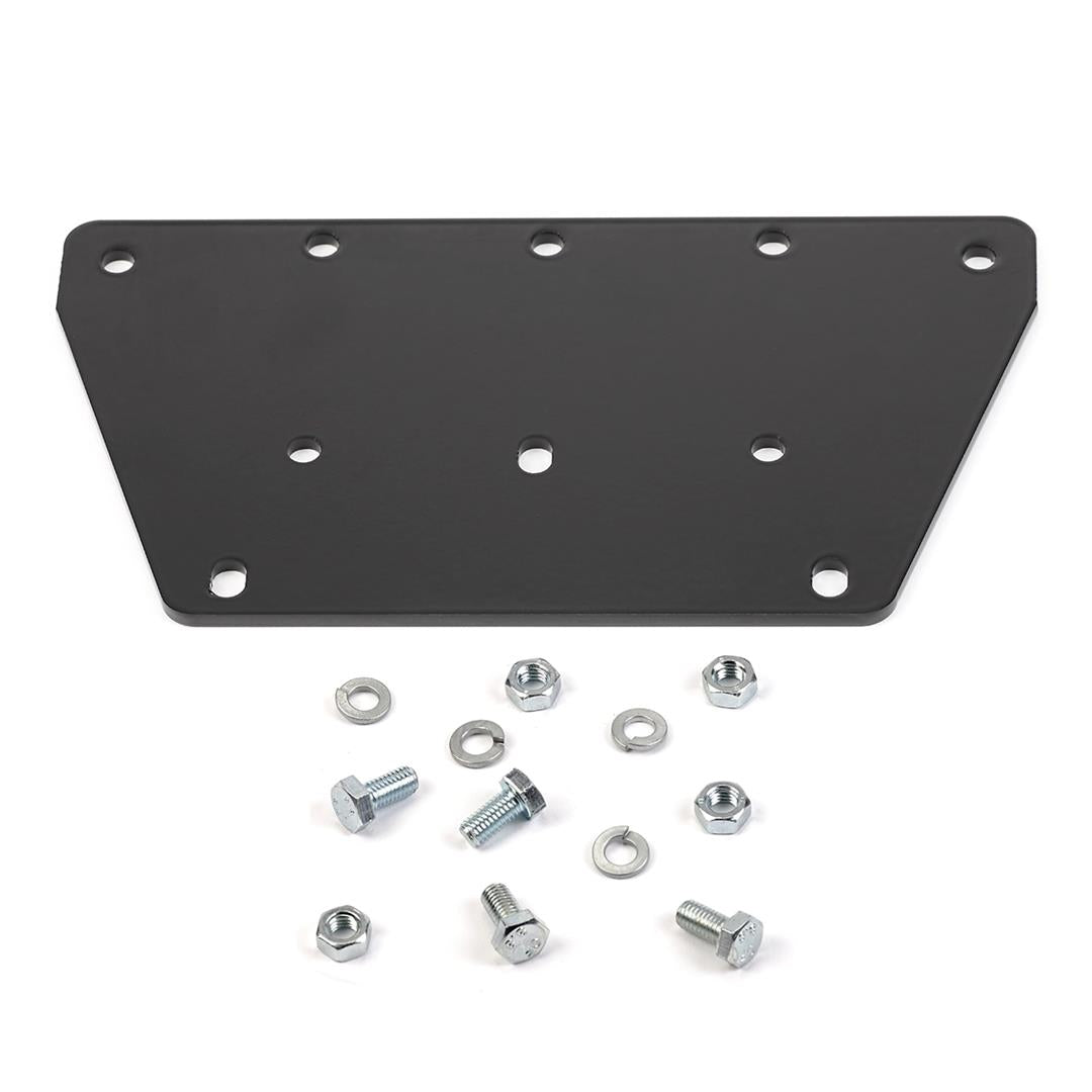 Warn Winch Mount For 1500 to 3500 Pound Winches Fixed Mount Powder Coated; Black (60272)