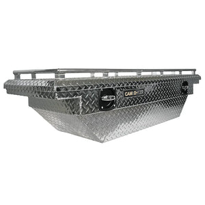 Camlocker Crossover Tool Box 60 Inch With Rail For Jeep Gladiator JT Low Profile Bright Aluminum (S60LPBLRL)