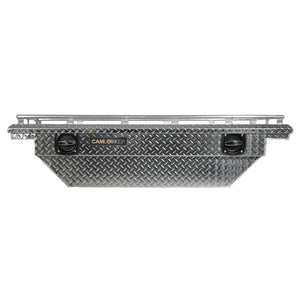 Camlocker Crossover Tool Box 60 Inch With Rail For Jeep Gladiator JT Low Profile Bright Aluminum (S60LPBLRL)