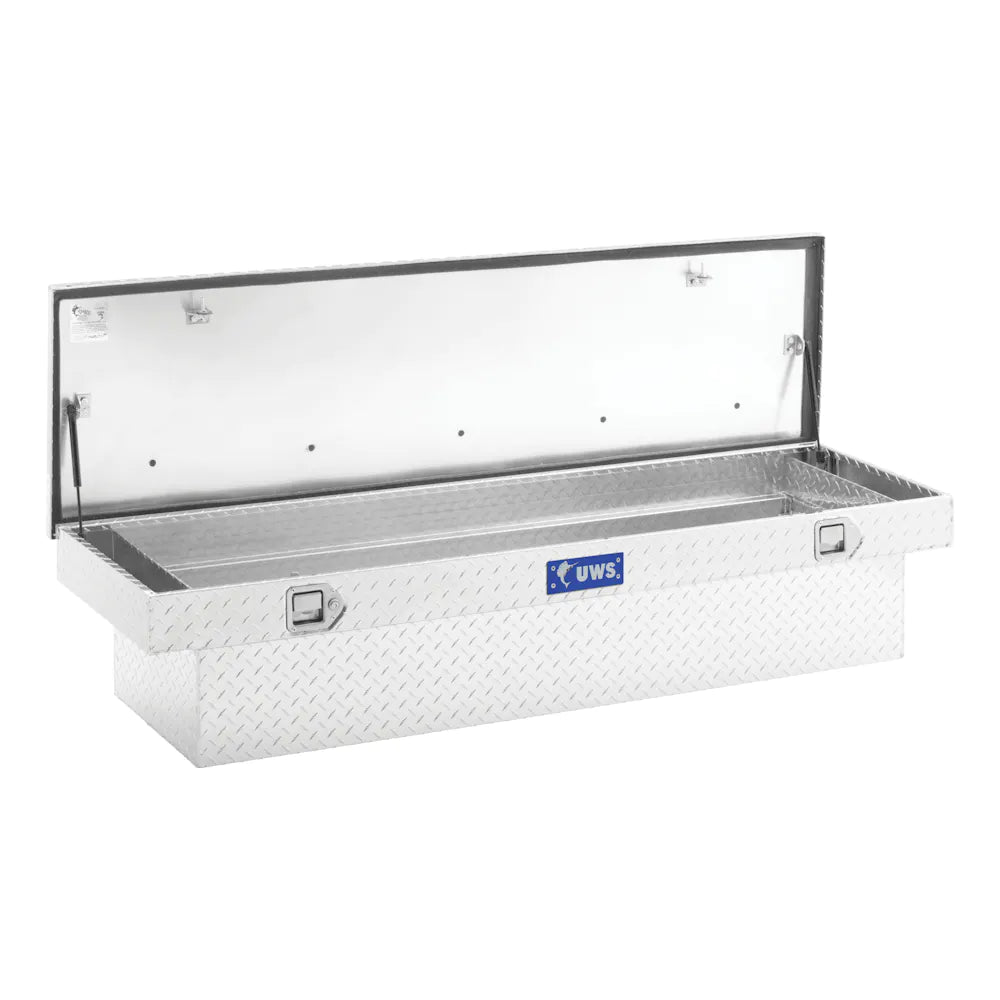 UWS 69" Crossover Truck Tool Box With Rail Bright Aluminum (TBS-69-R)