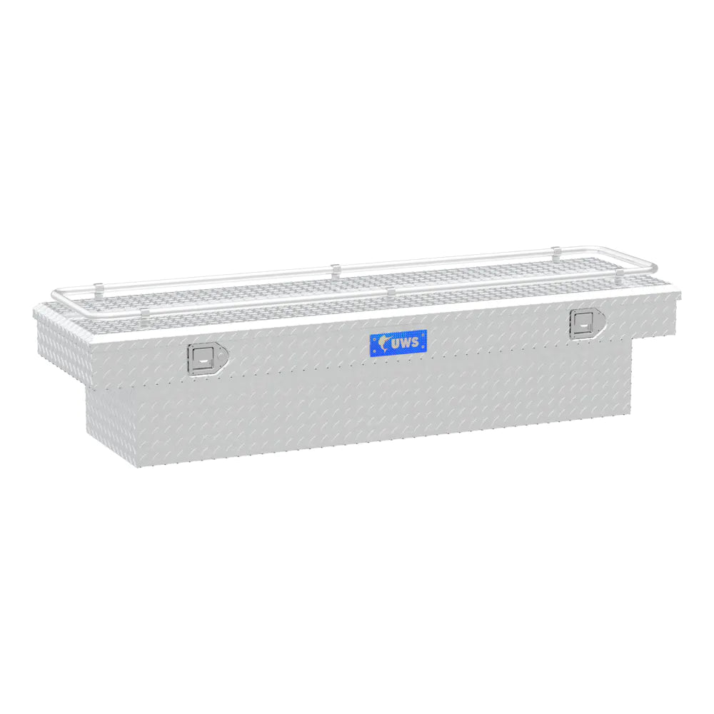 UWS 69" Crossover Truck Tool Box With Rail Bright Aluminum (TBS-69-R)