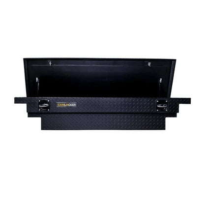 CamLocker Crossover Tool Box 63 Inch Low Profile Notched Matte Black With Rail (S63LPFNRLMB)