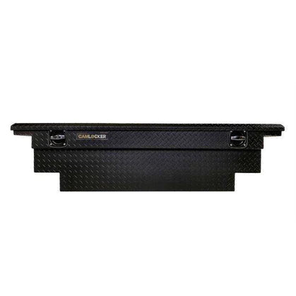 CamLocker King Size Crossover Tool Box 63 Inch Deep Low Profile Notched Matte Black Aluminum With Rail (KS63LPFNRLMB)