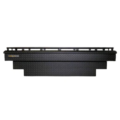 CamLocker King Size Crossover Tool Box 71 Inch Deep Notched Matte Black Aluminum With Rail (KS71UNRLMB)