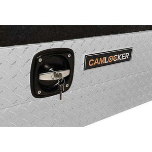 CamLocker King Size Crossover Tool Box 71 Inch Low Profile Bright Aluminum With Rail 6(KS71LPRL)