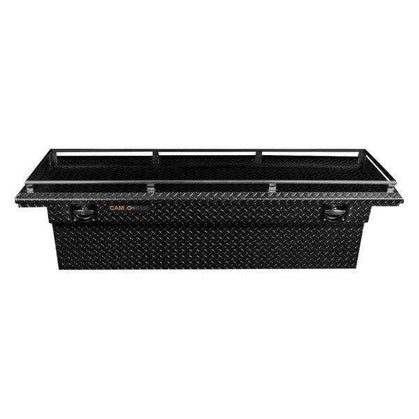 CamLocker King Size Crossover Tool Box 71 Inch Low Profile Gloss Black Aluminum With Rail (KS71LPRLGB)