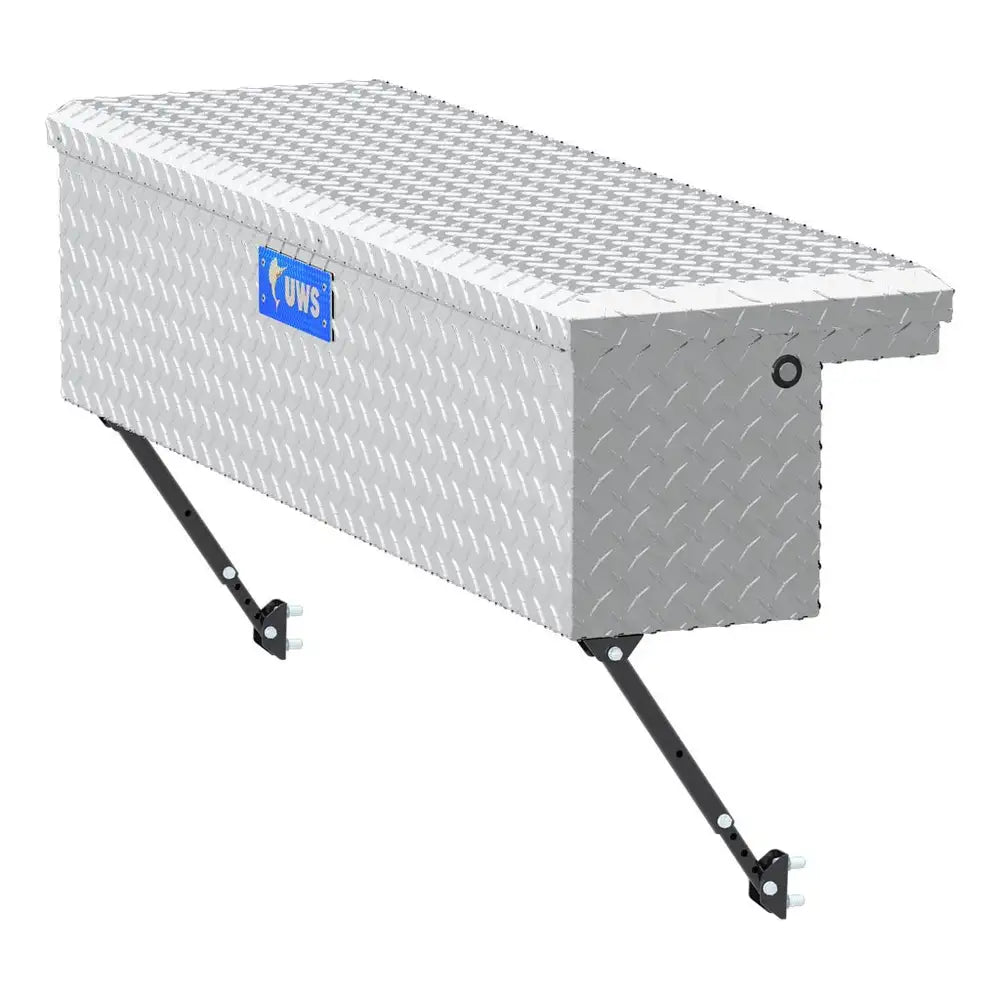 UWS Bright Aluminum 48" Truck Side Tool Box with Low Profile, Space-Saving Legs (EC30201-MK2)