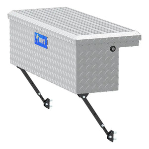 UWS Bright Aluminum 36" Truck Side Tool Box with Low Profile, Space-Saving Legs (EC30361-MK2)
