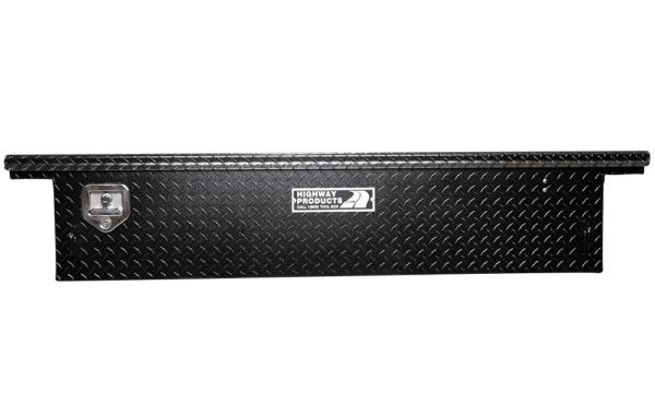 Highway Products 70 X 13.5 X 23 Low Profile Crossover Tool Box With Black Diamond Plate Base Black Diamond Plate Lid (3322-001-BK62)