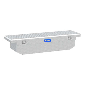 UWS 69" Crossover Truck Toolbox Low Profile Angled Bright Aluminum (TBS-69-A-LP)