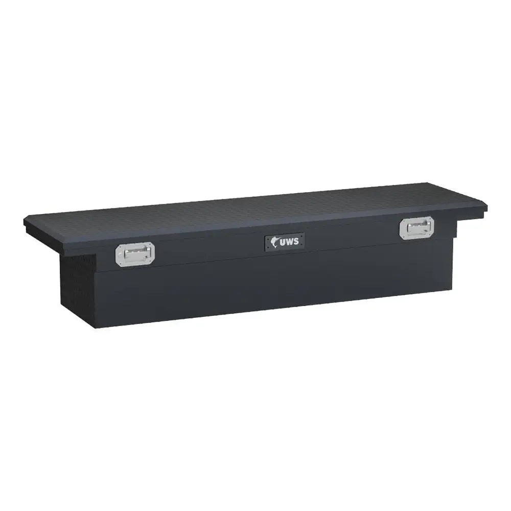 UWS 72" Crossover Truck Toolbox Low Profile Pull Handles Matte Black (TBS-72-LP-PH-MB)