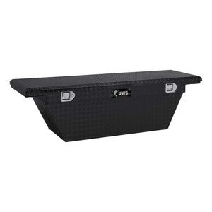 UWS 60" Deep Angled Crossover Truck Toolbox Low Profile Gloss Black (TBSD-60A-LP-BLK)