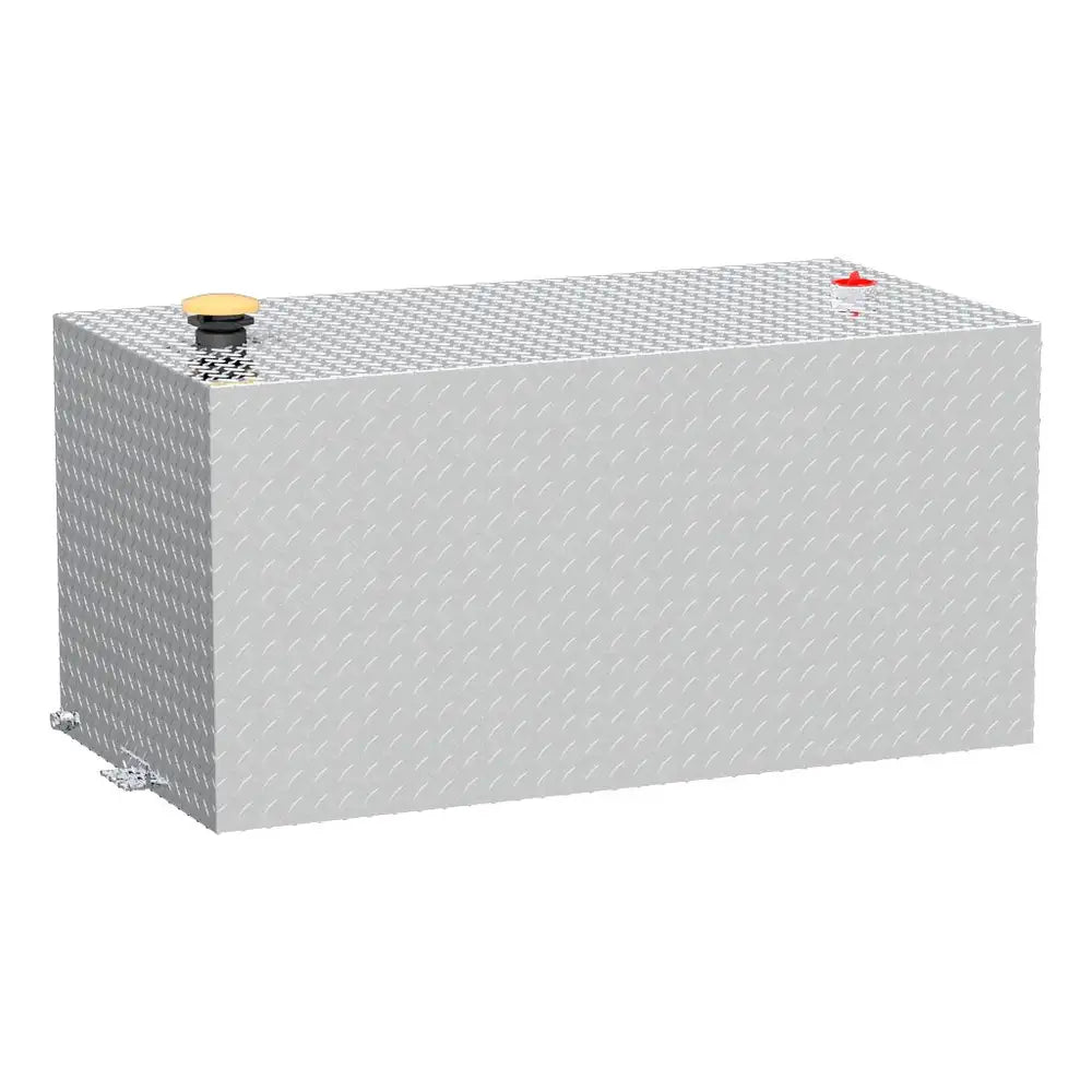 UWS 100 Gallon Rectangle Bright Aluminum Transfer Tank (TT-100-RT-T-P)