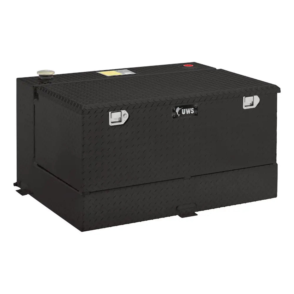 UWS Gloss Black 45 Gallon Combo Aluminum Transfer Tank (TT-45-COMBO-BLK)