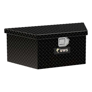 UWS Gloss Black Aluminum 34" Trailer Tongue Box with Low Profile (EC20422)