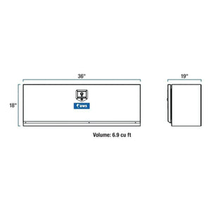 UWS Gloss Black Aluminum 36" Single-Door Underbody Tool Box(TBUB-36-BLK)