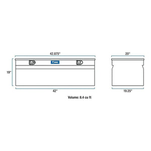 UWS Gloss Black Aluminum 42" Utility Chest Box (EC20212)