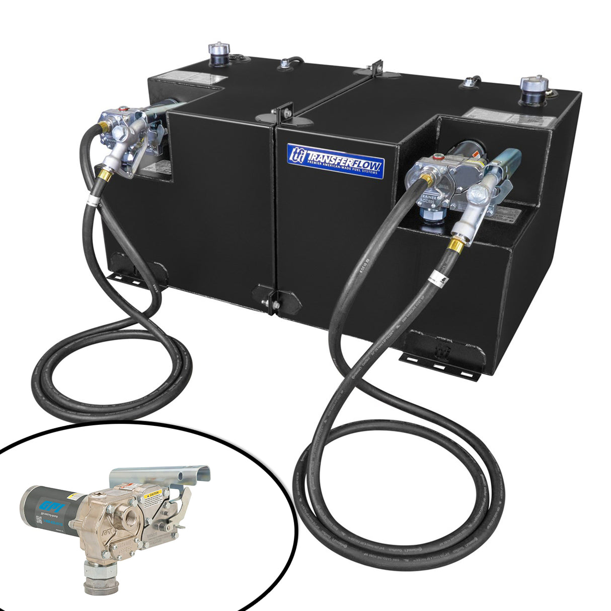 Transfer Flow 50/50 Gallon Split Fuel Transfer Tank System Diesel or Gasoline (0800113244)