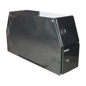 Buyers Products 46X24X82 Inch Flat Floor Black Steel Backpack Truck Box (BP824624B)