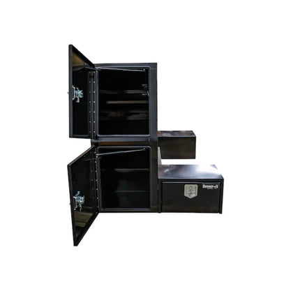 Buyers Products 55X48X85 Black Steel L-Pack Truck Box With Offset Floor (BP855548B)