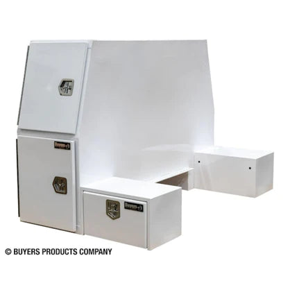 Buyers Products White Steel L-Truck Box With Offset Floor (BP855548W)