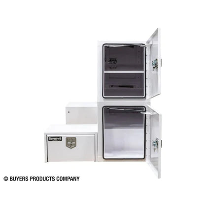 Buyers Products White Steel L-Truck Box With Offset Floor (BP855548W)