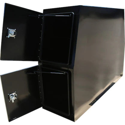 Buyers Products 59X24X85 Inch Flat Floor Black Steel Backpack Truck Box (BP855924B)