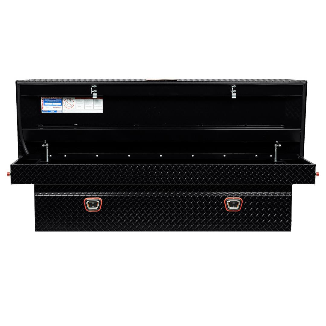 Weather Guard 72" Crossover Toolbox Gloss Black Aluminum Full Standard Model (127-5-03)