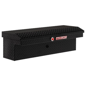 Weather Guard Side Mount Tool Box Low Profile Gloss Black Aluminum 41X17X13 (180-5-03)