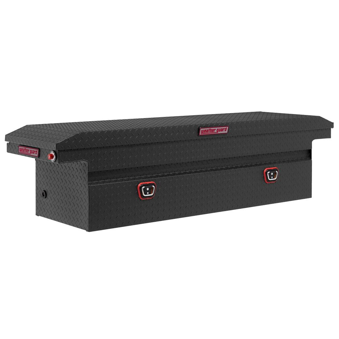 Weather Guard Crossover Tool Box Textured Matte Black Aluminum Full Size Low Profile Model (121-52-03)