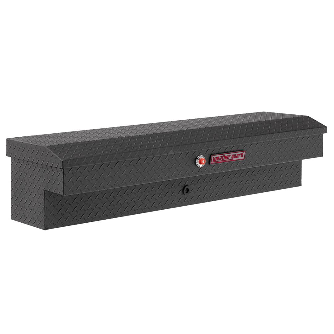 Weather Guard Side Mount Tool Box Textured Matte Black Aluminum 56X17X13 (174-52-03)