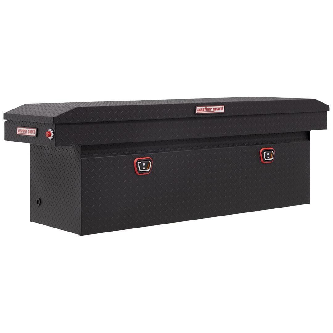 Weather Guard Crossover Tool Box Textured Matte Black Aluminum Full Size Deep Model (123-52-03)