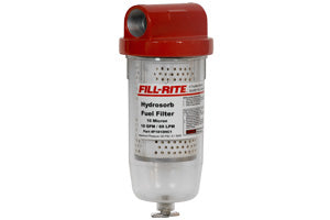 Fill-Rite 1" Clear Bowl Fuel Filter Kit For 8-18 GPM Pumps (F1810HC1)
