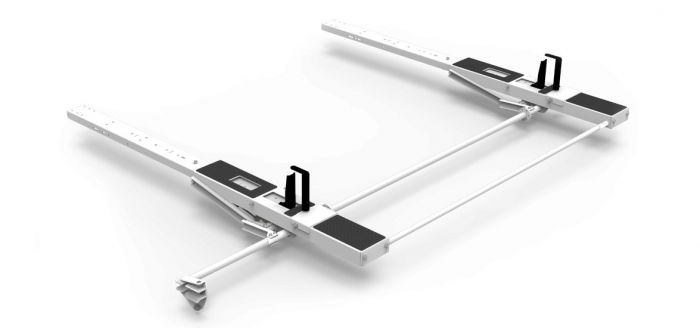 Holman Drop Down HD Aluminum Ladder Rack - Single - Mid/High Roof Transit, NV, Sprinter, ProMaster (4A99H)