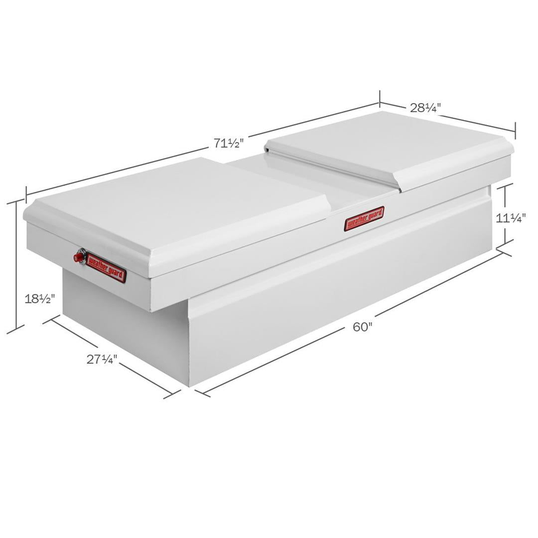 Weather Guard Gull Wing Crossover Box Extra Wide White Steel 71.5X27.5X18.5 (115-3-01)