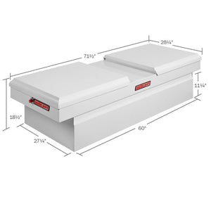 Weather Guard Gull Wing Crossover Box Extra Wide White Steel 71.5X27.5X18.5 (115-3-01)