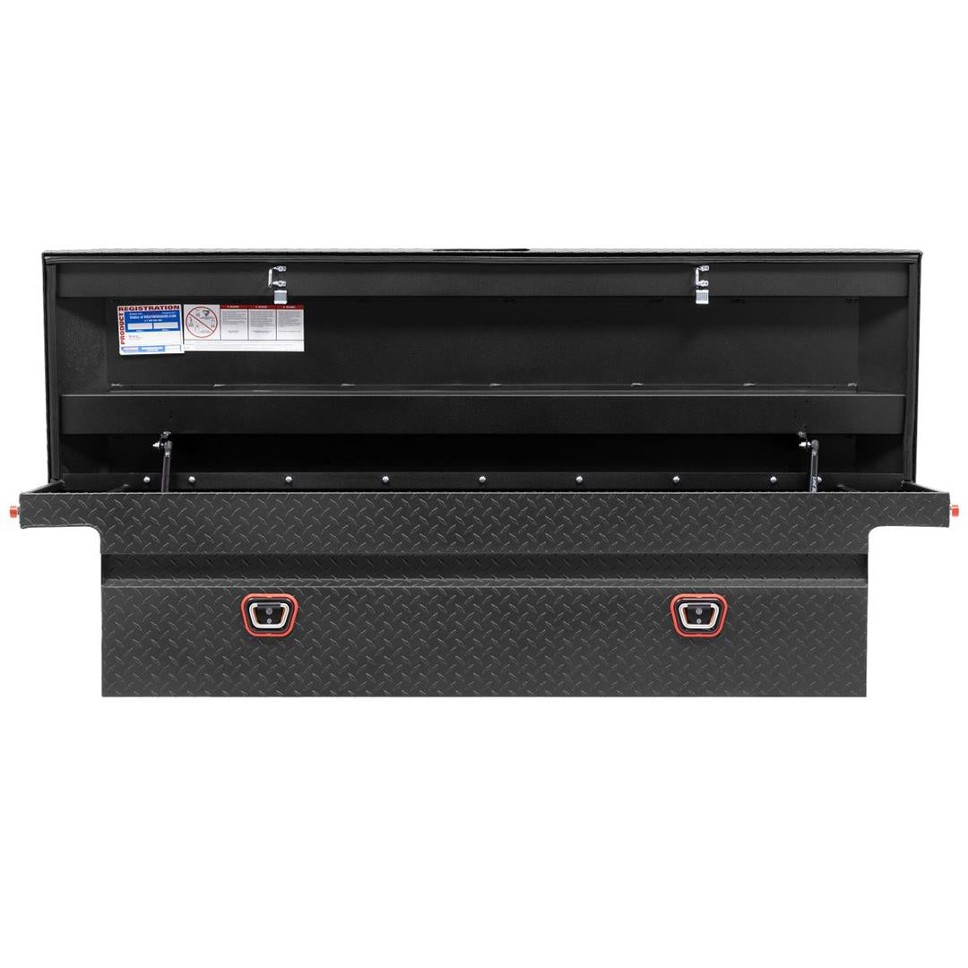 Weather Guard Crossover Tool Box Textured Matte Black Aluminum Full Size Low Profile Model (121-52-03)