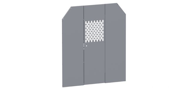 Holman Partition - Center Perforated - High With Center Panel Door (40662)