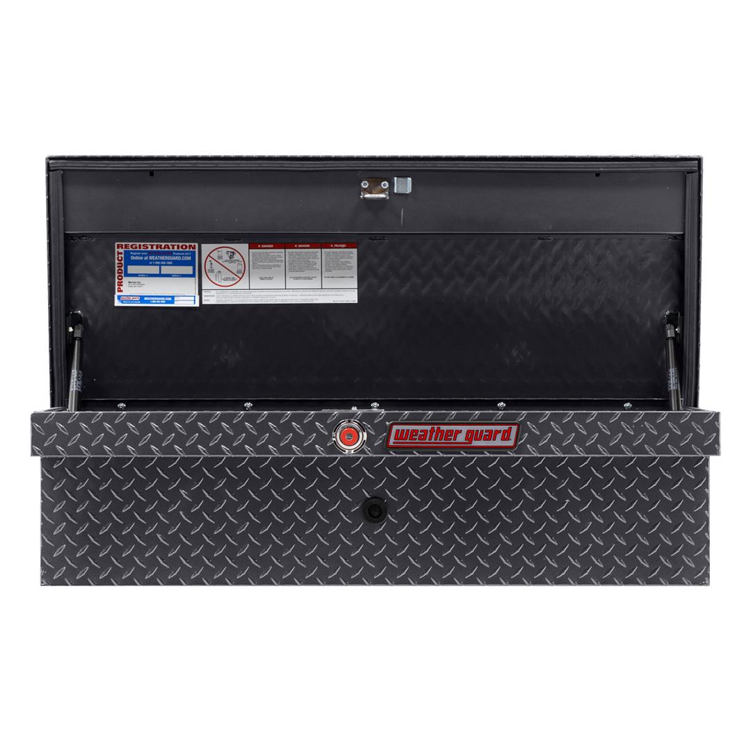 Weather Guard Side Mount Tool Box Low Profile Gray Aluminum 41X17X13 (180-6-03