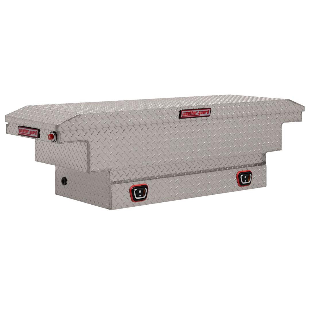 Weather Guard 62" Crossover Toolbox Bright Aluminum Low Profile Compact Model (131-0-03)