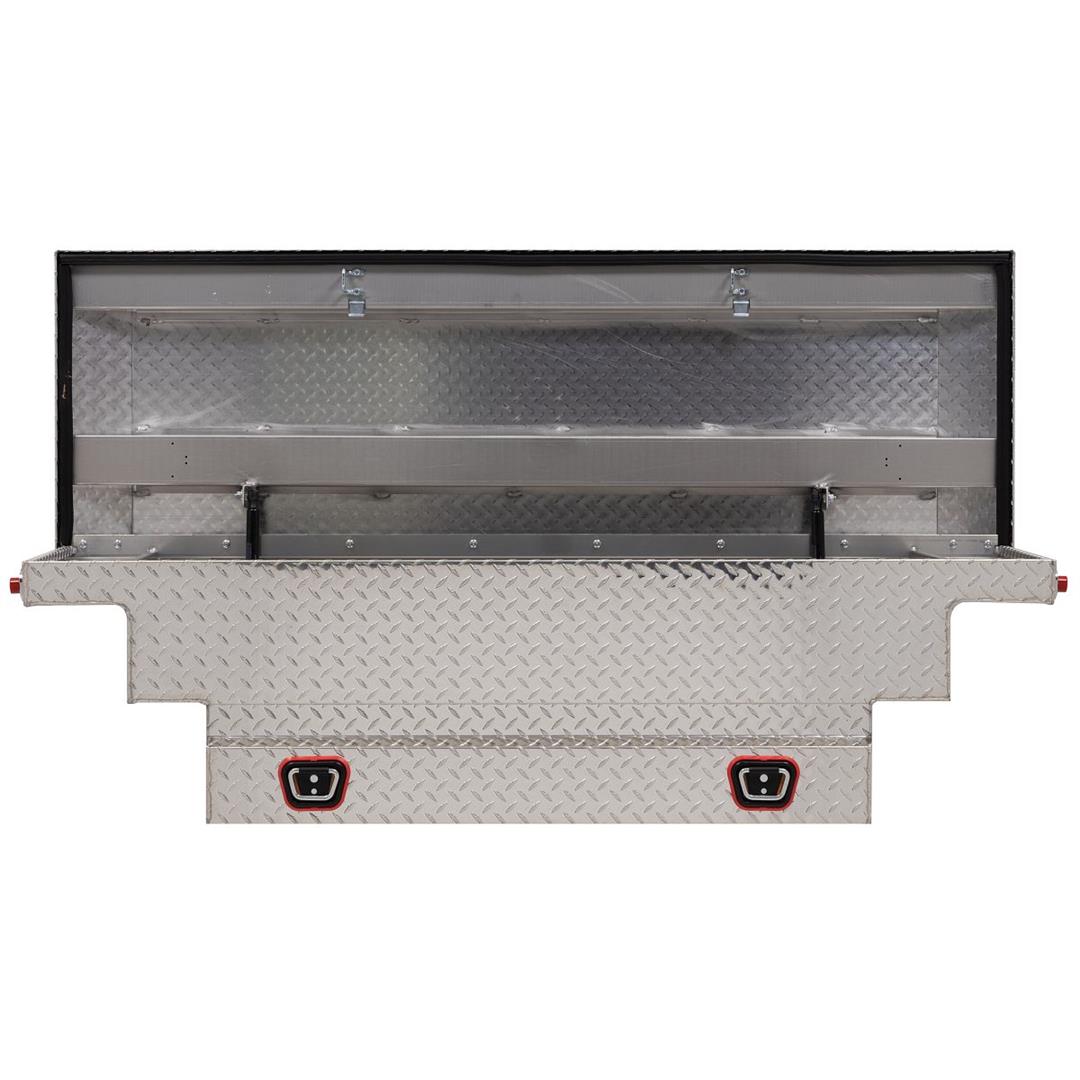 Weather Guard Crossover Tool Box Bright Aluminum Low Profile Compact Model (131-0-03)