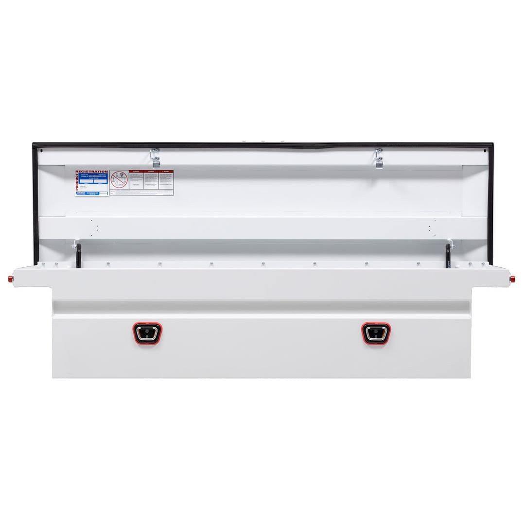 Weather Guard Crossover Tool Box White Steel Full Size Low Profile Model (120-3-03)